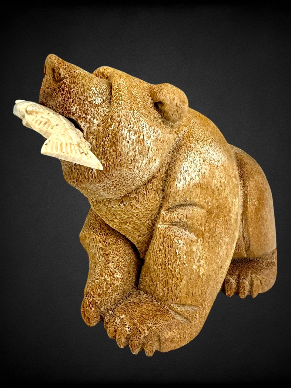 Bear w/ Salmon Carving