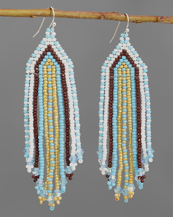 Beaded Glass Earrings