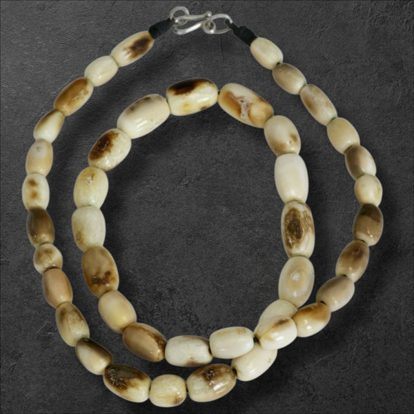 Barrel Bead Ivory Necklace