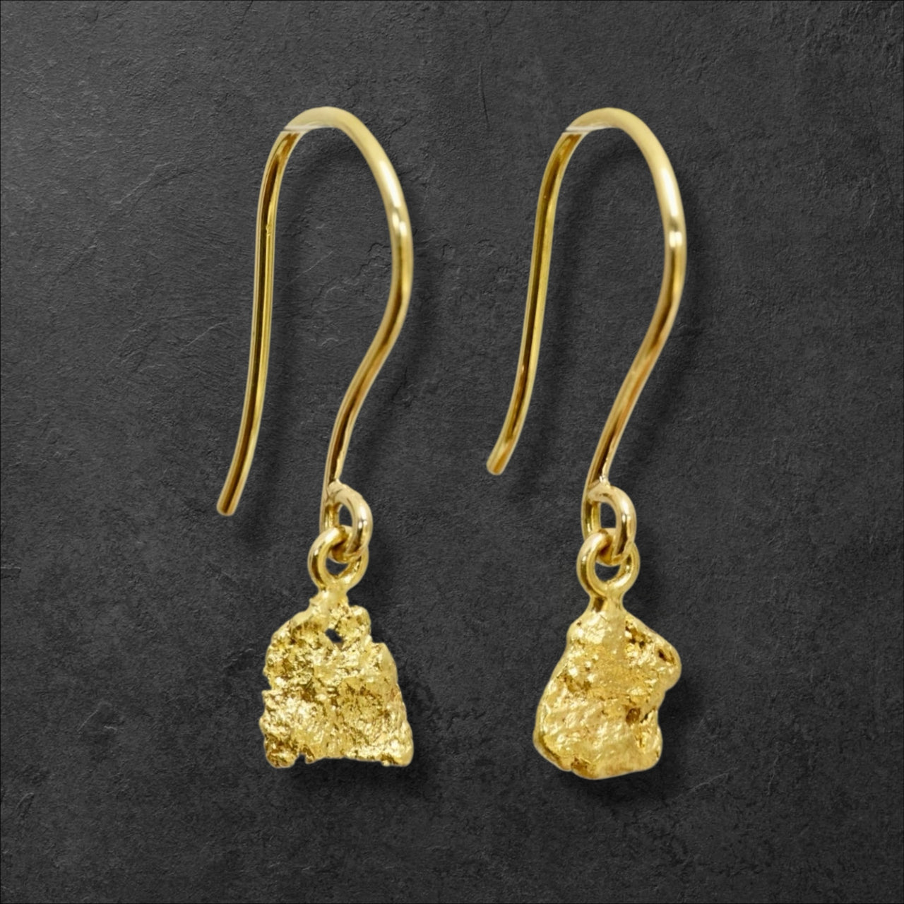 Gold Nugget Earrings