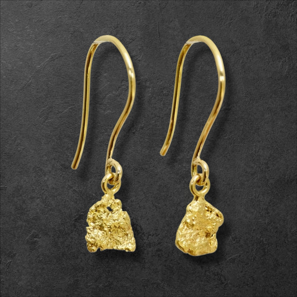 Gold Nugget Earrings
