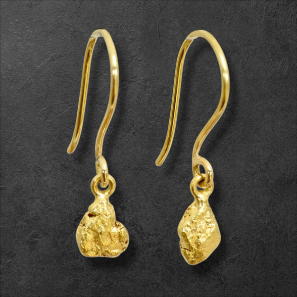 Gold Nugget Earrings