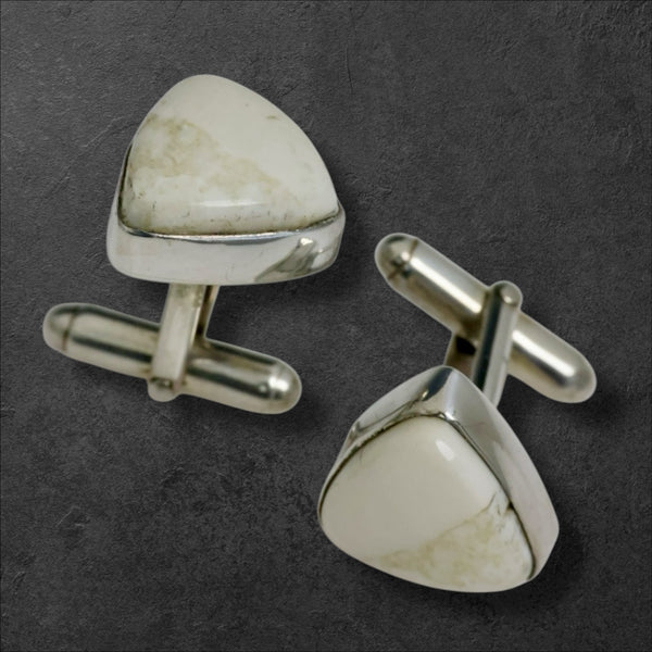 Ivory Triangle Cuff Links – Fish Creek Company
