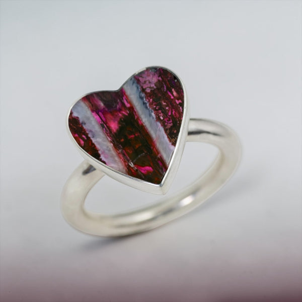 Mammoth Tooth Heart Ring 9