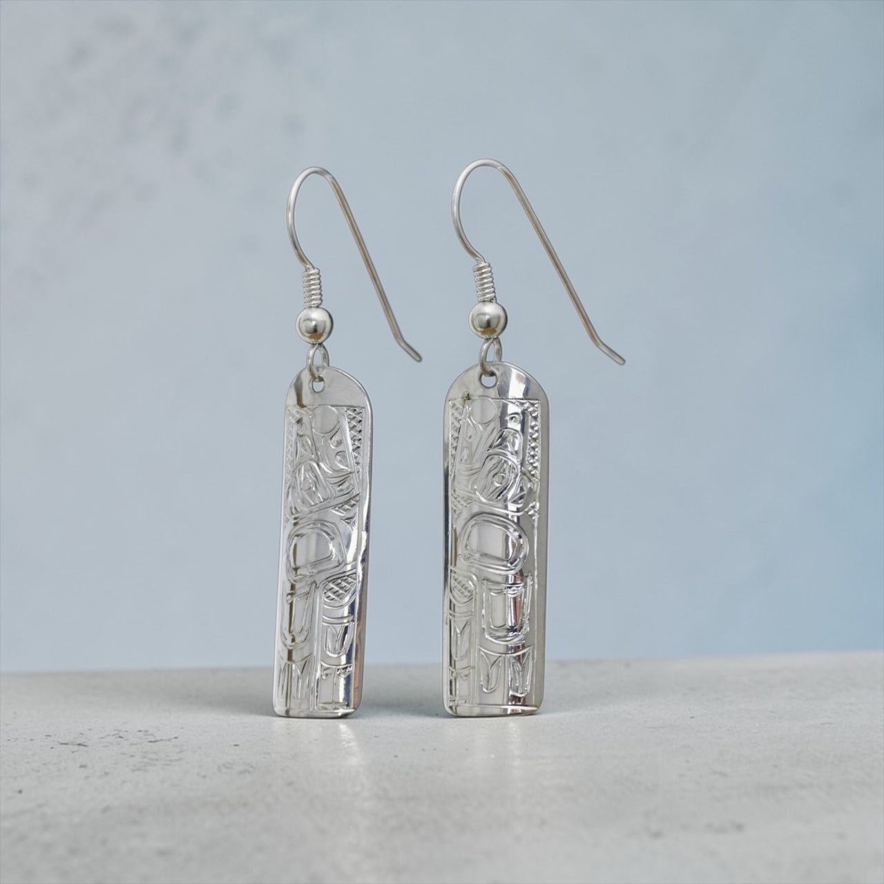 Raven Sun Straight Earrings