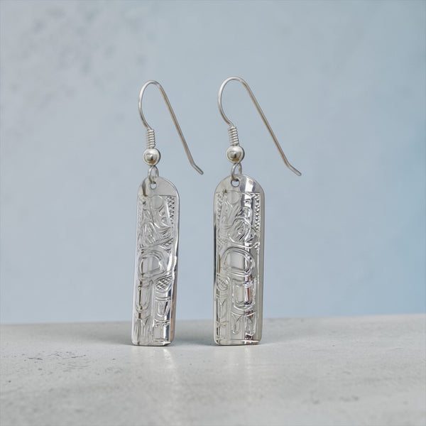 Raven Sun Straight Earrings