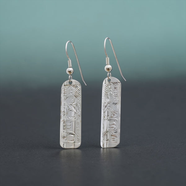 Wolf Straight Earrings