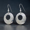 Raven & Salmon Disc Earrings