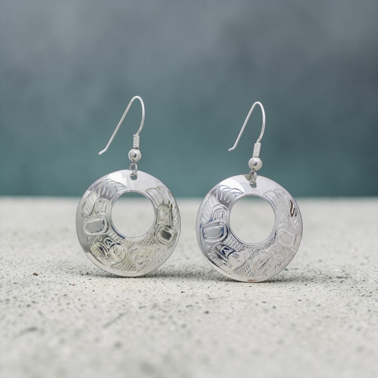 Lovebirds Disc Earrings