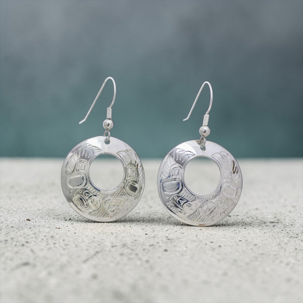 Lovebirds Disc Earrings
