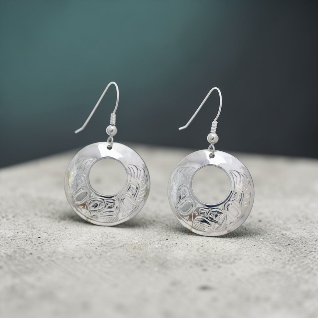 Eagle Disc Earrings