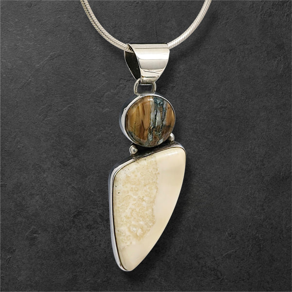 Mammoth Tooth & Ivory Pendant