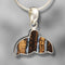 Mammoth Tooth Whale Tail Pendant