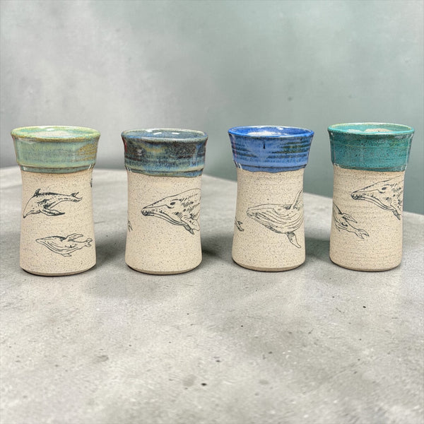 Whales Decal Cup
