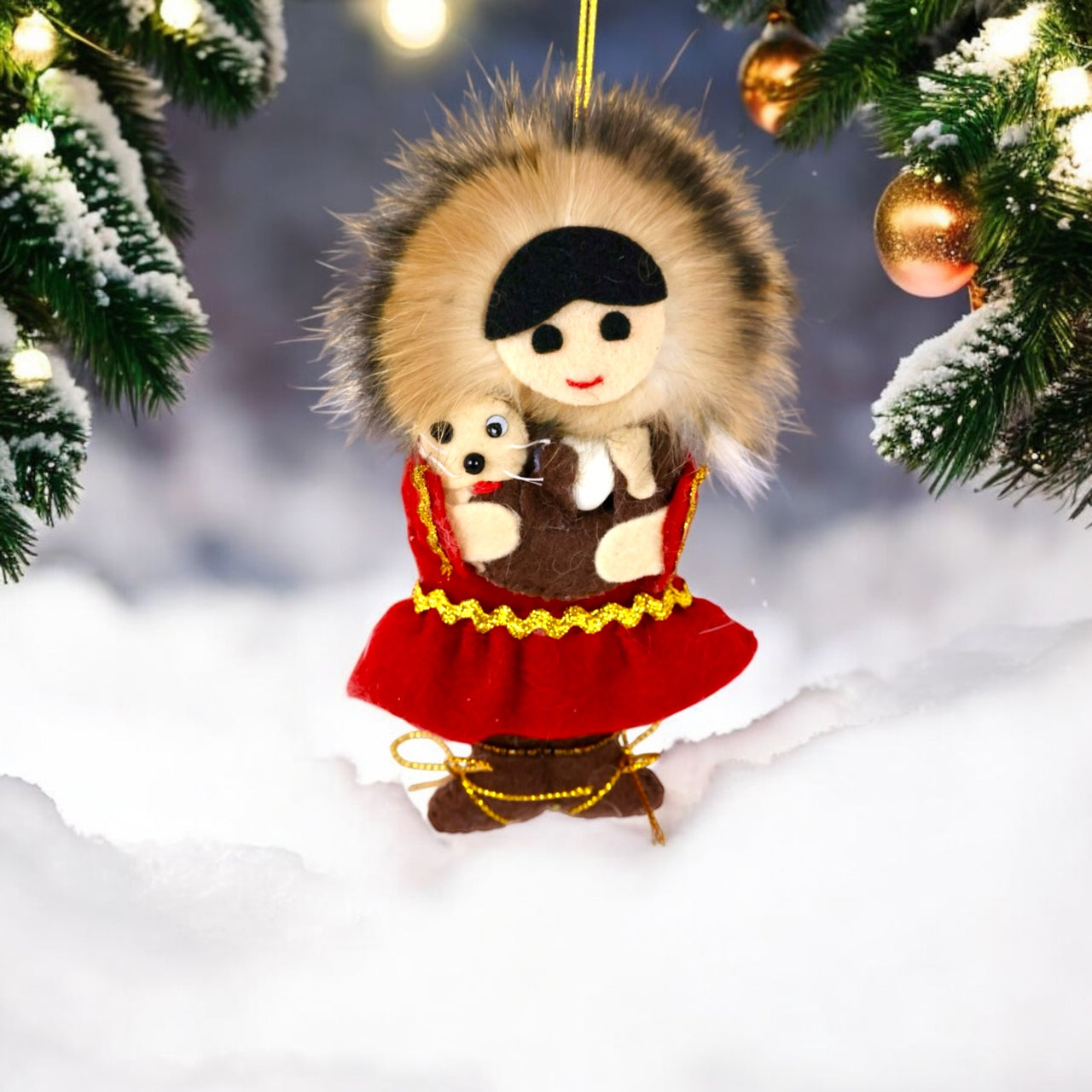 Eskimo with Sea Otter Ornament