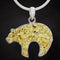 Bear Pendant w/Gold