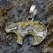 Bear Arrow Pendant w/Gold