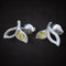 Whale Tail Earrings w/Gold