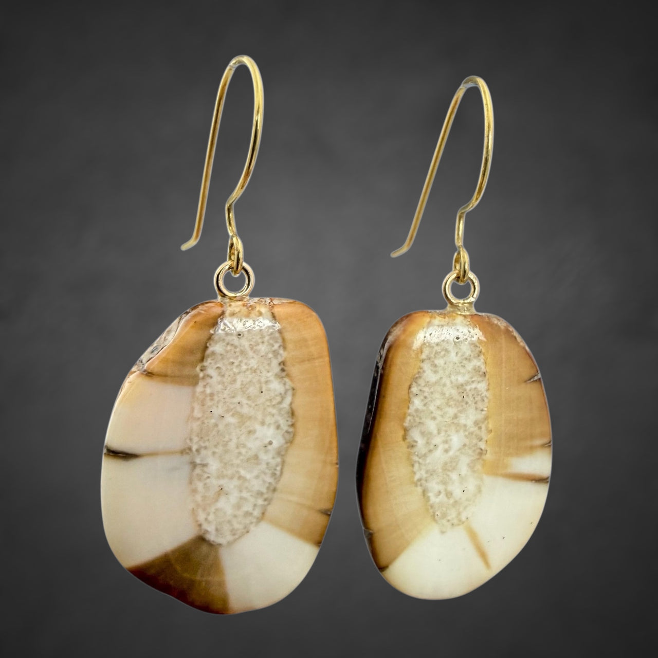 Ivory Earrings w/Gold