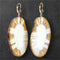 Walrus Ivory Earrings w/Gold