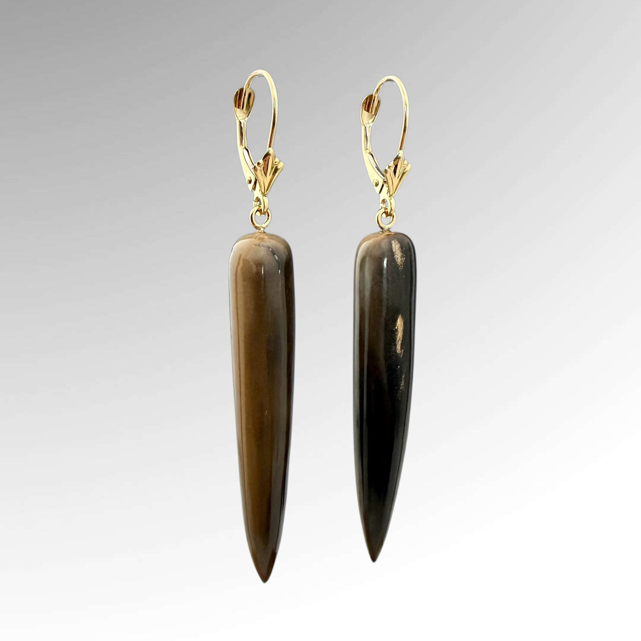 Ivory Earrings w/Gold