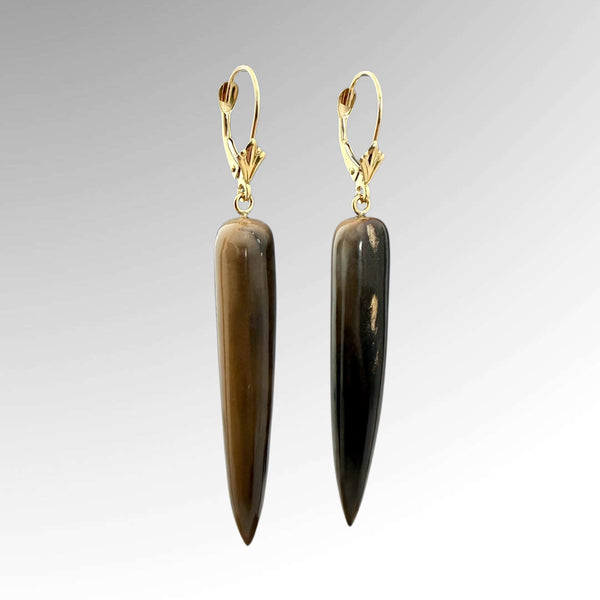 Ivory Earrings w/Gold