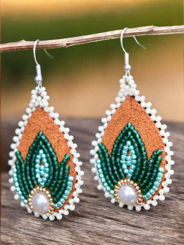 Flower Teardrop Earrings