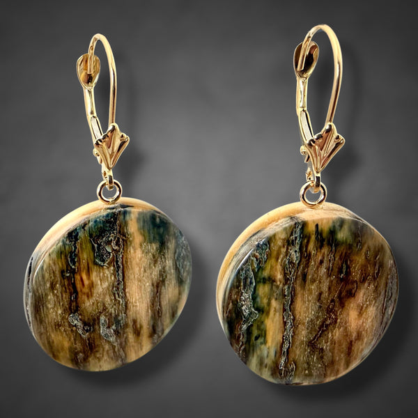 Ivory Earrings w/Gold