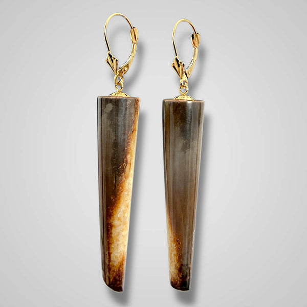 Ivory Earrings w/Gold