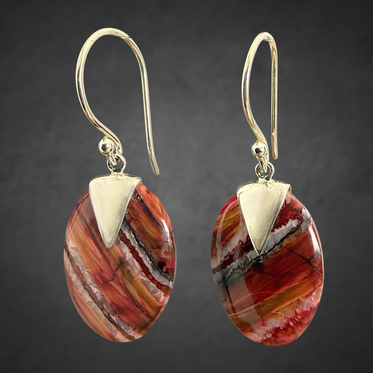 Mammoth Tooth Small Oval Earrings