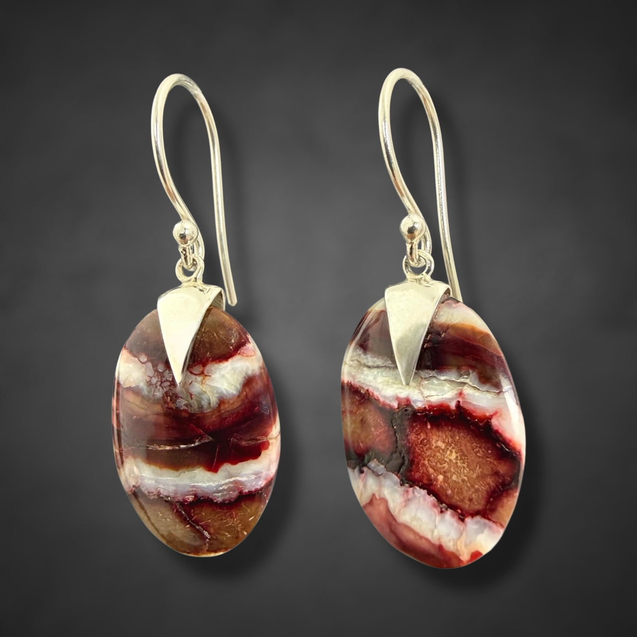Mammoth Tooth Small Oval Earrings