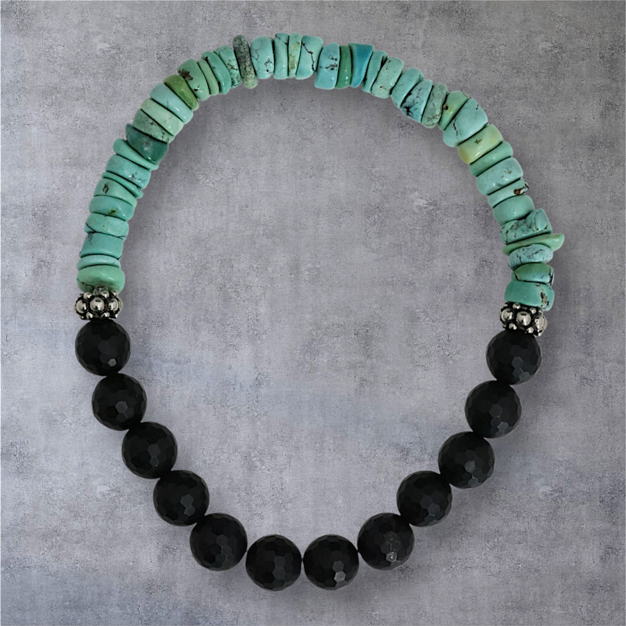 Onyx & Turquoise Bracelet