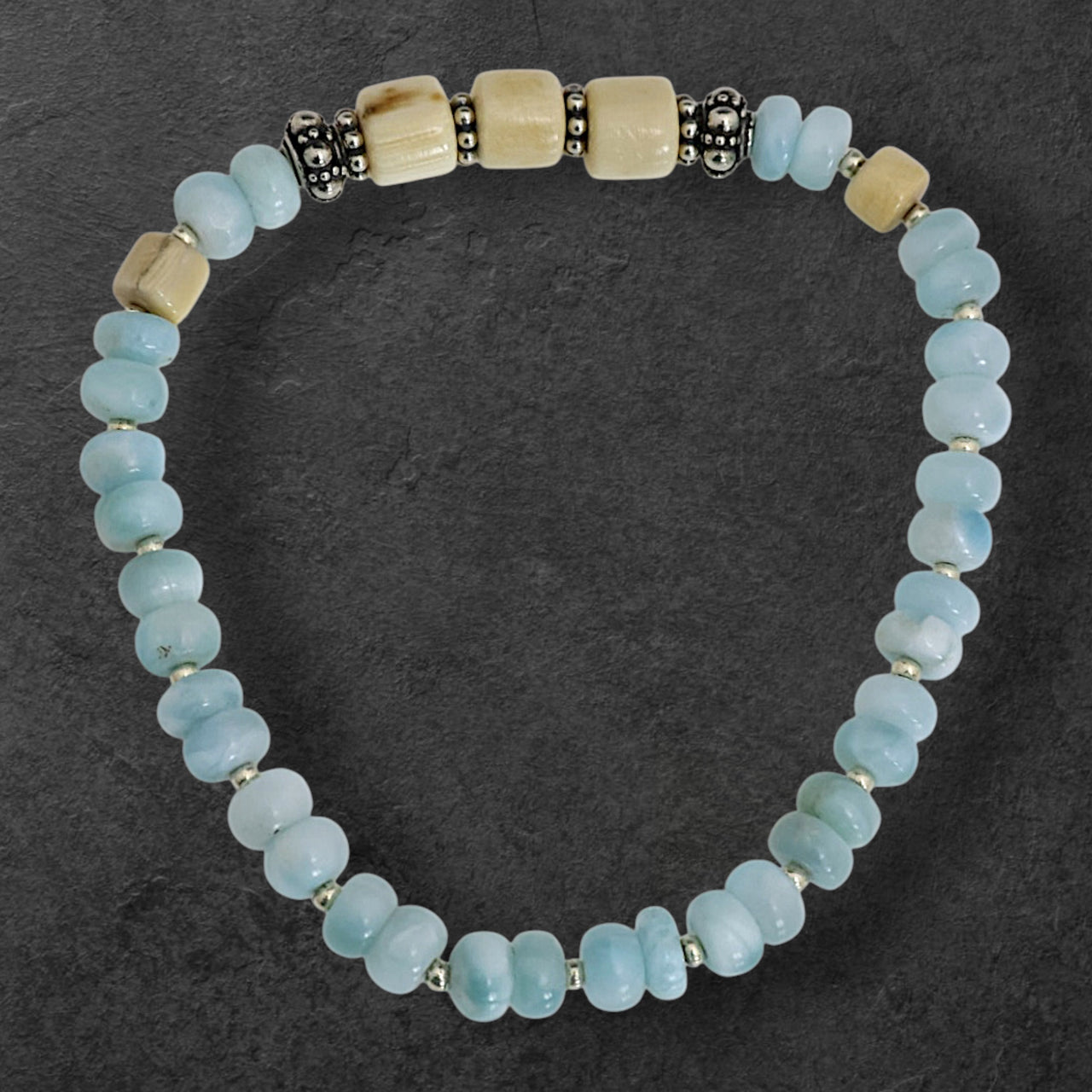 Ivory & Larimar Bracelet