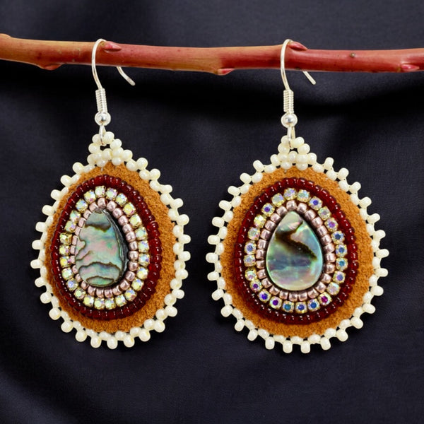 Teardrop Abalone Earrings