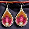 Flower Teardrop Earrings