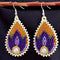 Flower Teardrop Earrings