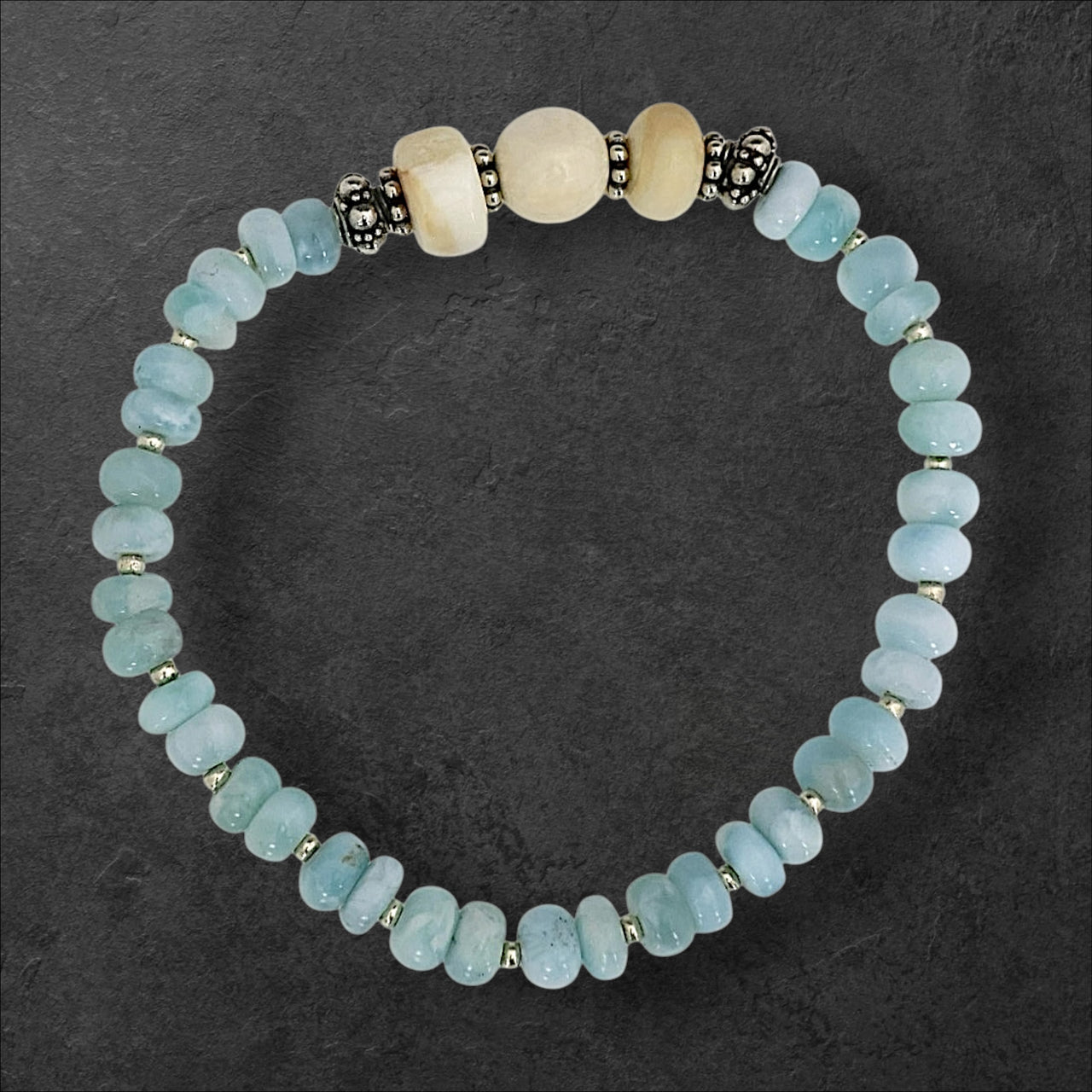 Ivory & Larimar Bracelet