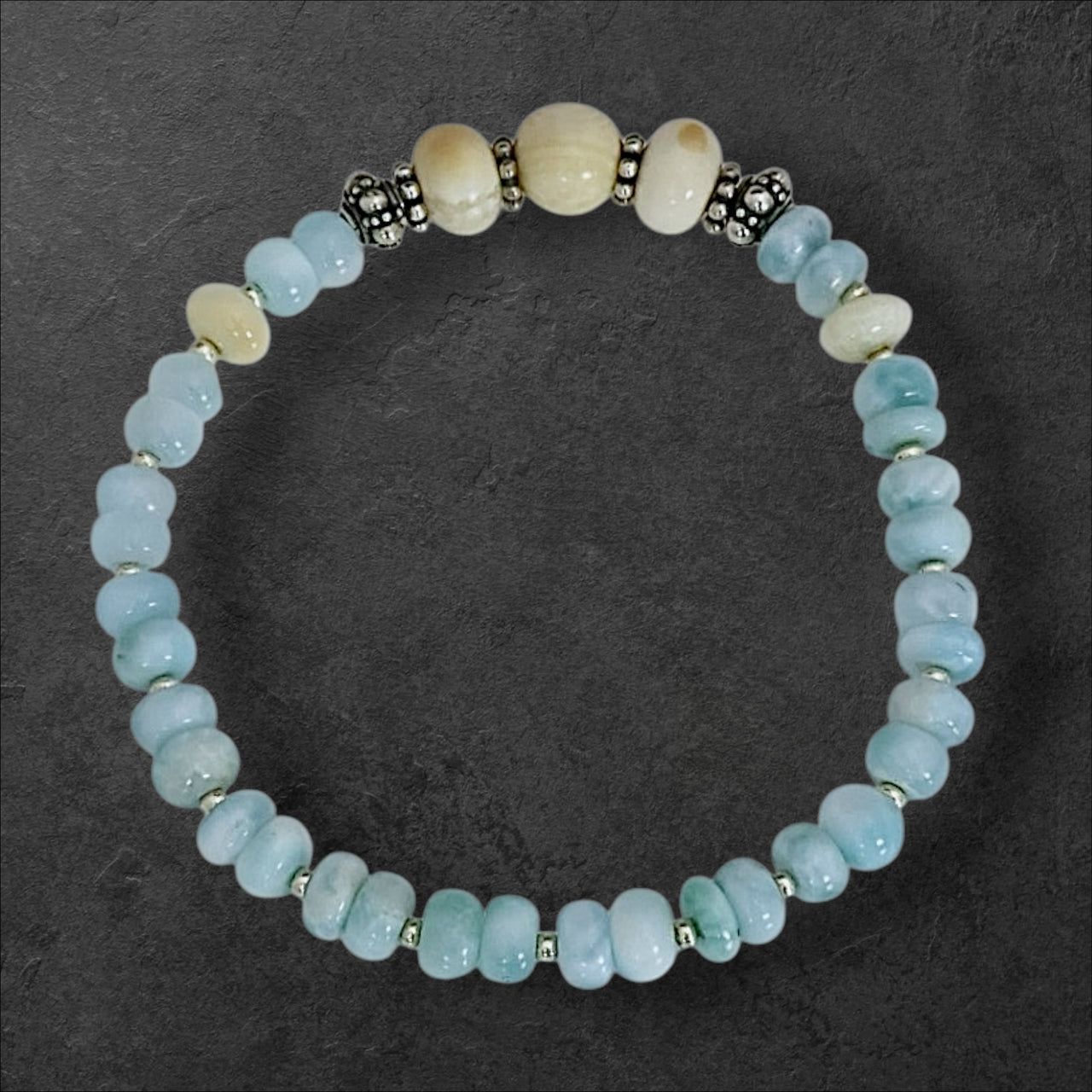 Ivory & Larimar Bracelet