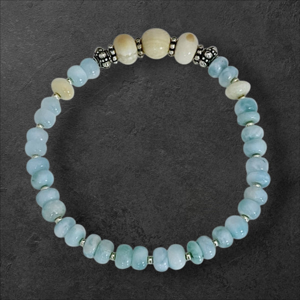 Ivory & Larimar Bracelet
