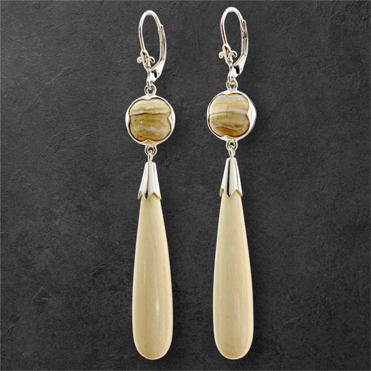 Mammoth Tooth Essential & Ivory Drop Earrings