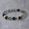 Onyx, Labradorite & Ivory Bracelet
