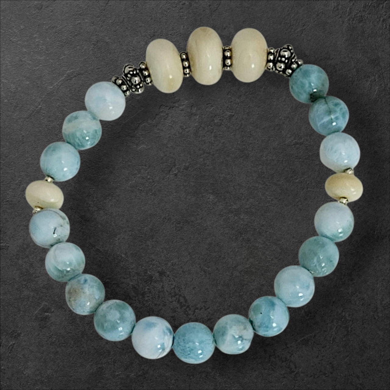 Ivory & Larimar Bracelet