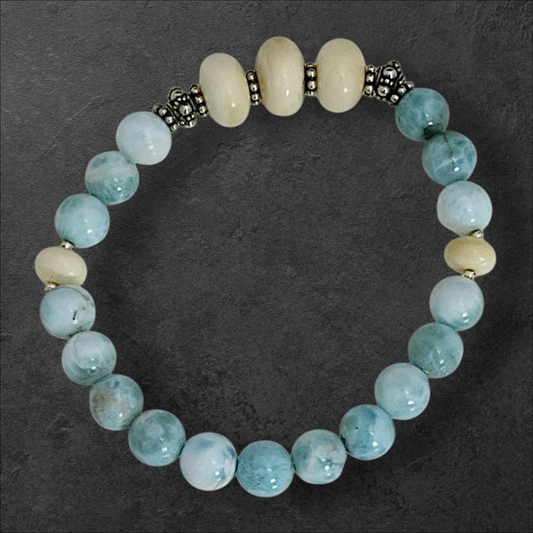 Ivory & Larimar Bracelet