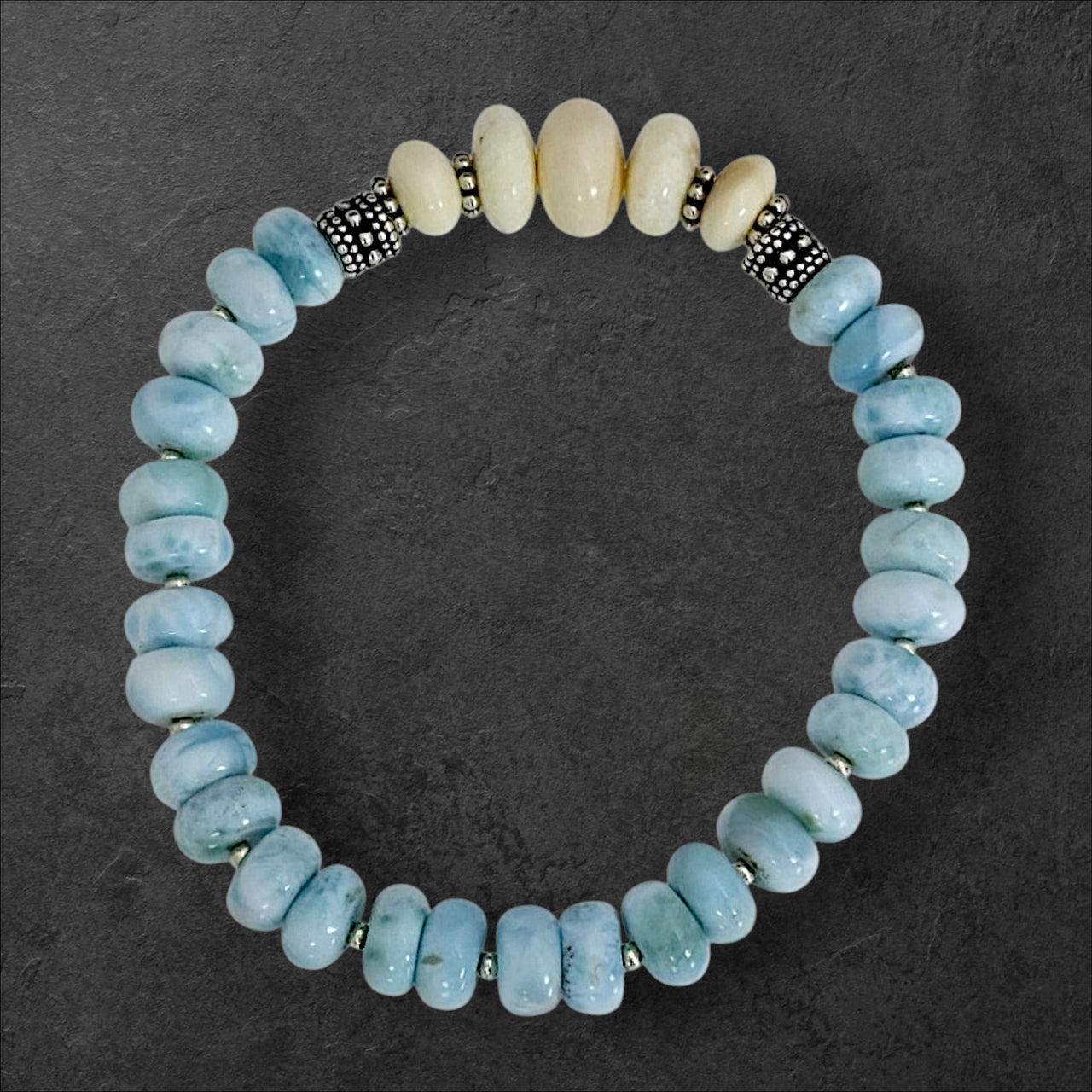 Ivory & Larimar Bracelet