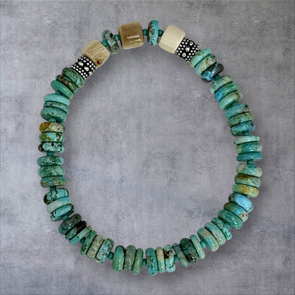 Turquoise & Ivory Bracelet