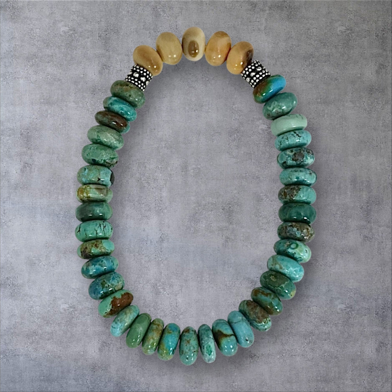 Turquoise & Ivory Bracelet