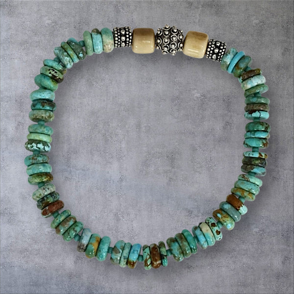 Turquoise & Ivory Bracelet