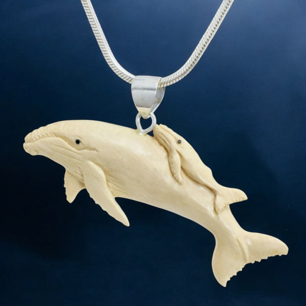 Whale & Baby Pendant