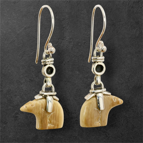 Bear Ivory Earrings