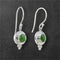 Jade Round Cab Earrings